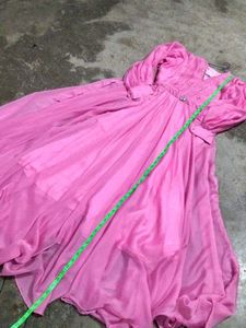 Vintage Pink Chiffon Dress