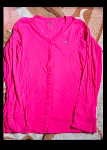 Pink Button-Down Top