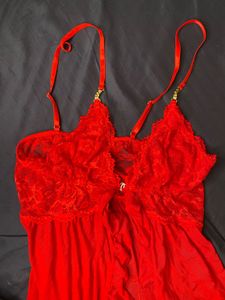 Red Lace Babydoll Lingerie