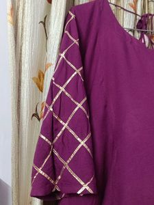 Beautiful Flared Kurta With Tassels