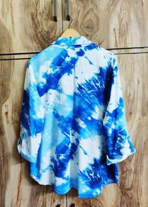 Blue Printed Shirt Size-44-46