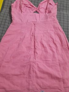 Pink Cutout Mini Dress