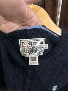 Teenie Weenie Navy Cable Knit Sweater
