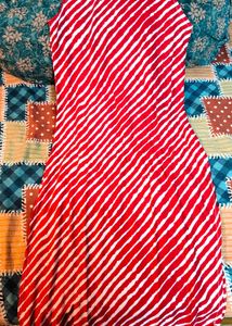 Red &amp; White Striped Top - XS