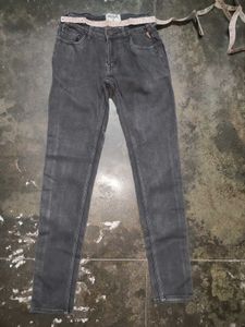 Dark Grey Denim Jeans