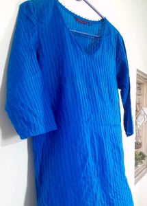 Dark Blue Kurta Cotton 😍