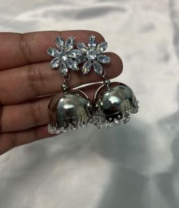 Flower Jhumka Earrings