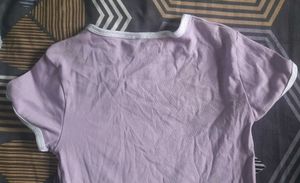 Lilac Crop Tee
