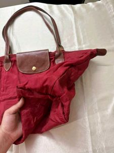 Longchamp Red Tote Bag