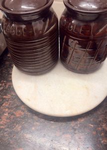 Vintage Eagle Pottery Jars