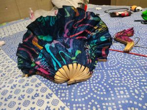 Women Acessory Handfan Folded Traditional Thai