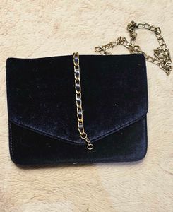 Black Velvet Clutch