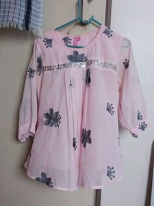 Pink Floral Top