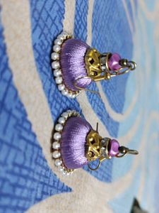 Beautiful Handmade Purple Colour Earrings