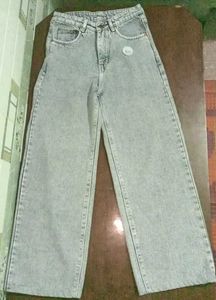 Black Color And Blue Denim Jeans