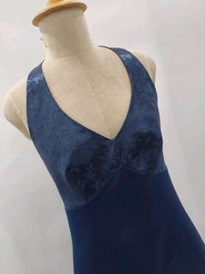 Elegant Navy Blue Maxi Dress