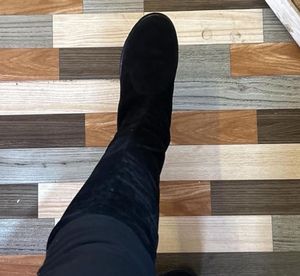 Black Thigh High Platform Boots