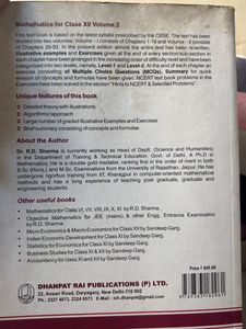 R.D. Sharma Mathematics - Class XII, Vol 2