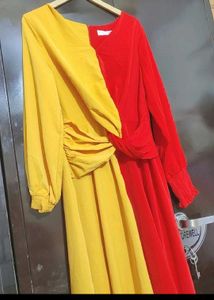 Red🔴 &amp; Yellow🟡 Dress For 36 Bust