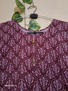 Maroon Pattern Kurti✨️🔥