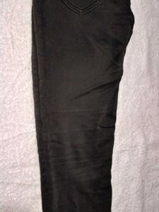 High-Waisted Black Jeans