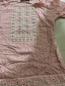 Pink Printed Kurta