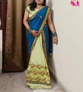 Double Shade Lehanga Saree