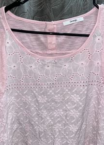 Pink Lace Top - Size Free