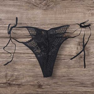 Esotiq Lace Thong with Tie Details