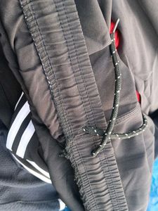 Adidas Track Pants - Black with White Stripes