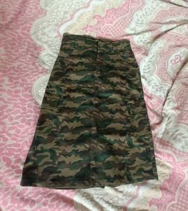 Cargo Denim Skirt