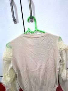 Khakhi Ruffle Top