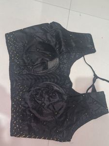 Black &amp; Gold Embellished Blouse