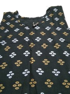 Black Colour Straight Kurta