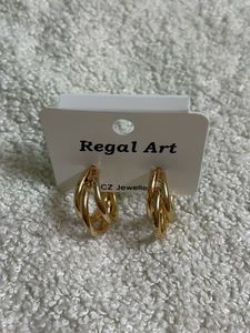Regal Art Gold Hoop Earrings Anti Tarnish