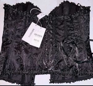Black Baroque Corset Top