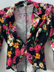 Stunning Floral Print Jacket