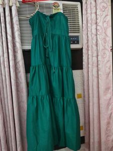 Emerald Green Tiered Maxi Dress