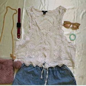 H&M Lace Waistcoat