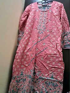 Pink Embroidered Kurta Set