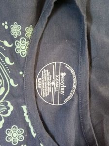 Blue Floral Print T-shirt