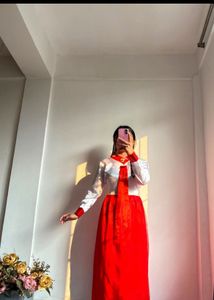 Red &amp; White Chinese Gown❤️