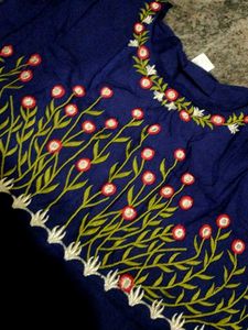 Long Umbrella Kurta(blue)