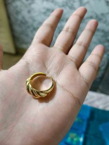 croissant💍 Gold Twisted Rope Rin