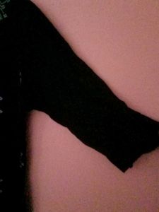 Slim Fit Black Colour Kurta With Prints