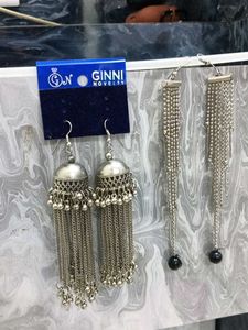 Two Pair Oxidizing Earring