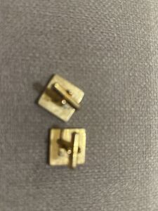 Golden Cufflinks With Self Design