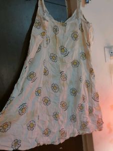 Daisy Print Cami Dress/ Adjustable Straps
