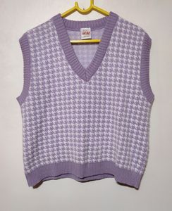 Lavender Women&#39;s vest Sweater