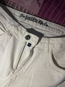 Roadster White Bootcut Jeans